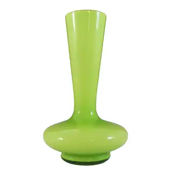 (image for) Empoli Italian Scandinavian Style Green Cased Glass Vase