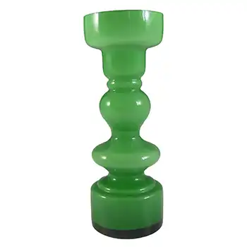 (image for) Japanese Green Cased Hooped Glass Vase - Swedish Style