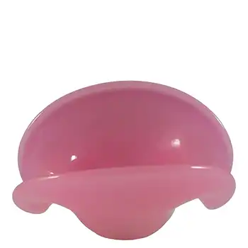 (image for) Murano Vintage Alabastro Pink & White Glass Clam Bowl/Vase