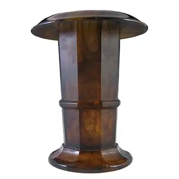 (image for) Davidson #279D Vintage 8.5" Art Deco Amber Cloud Glass Vase