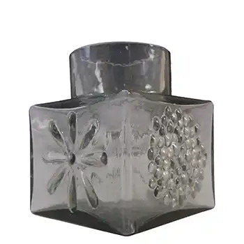 (image for) Dartington #FT2 Frank Thrower Midnight Grey Glass Vase