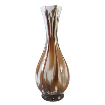(image for) V.B. Opaline Florence Italian Empoli Marbled Glass Vase