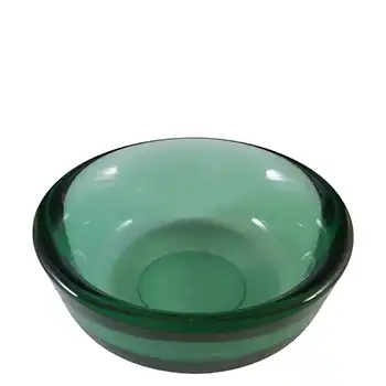 (image for) MARKED Orrefors Sven Palmqvist Green Glass Fuga Bowl