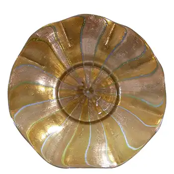 (image for) Salviati Murano Copper Aventurine Vintage Glass Plate/Dish