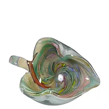 (image for) Murano Zanfirico + Aventurine Cream & White Tutti Frutti Glass Bowl