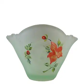 (image for) Bagley #3257 Art Deco Green Glass 'Neptune' Posy Vase