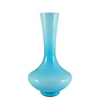 (image for) Empoli Italian Scandinavian Style Blue Cased Glass Vase