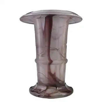 (image for) Davidson #279D 7" Art Deco Purple Cloud Glass Vase