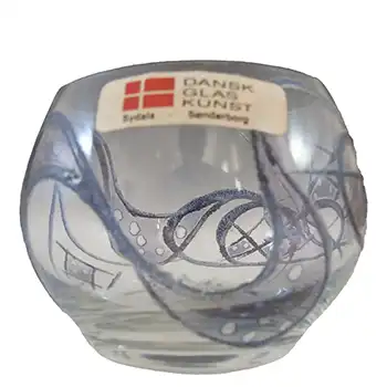 (image for) LABELLED Dansk Glaskunst Danish Glass Candle Votive / Bowl