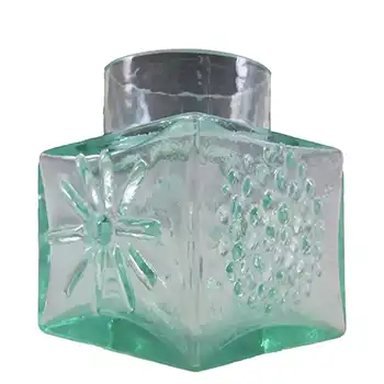 (image for) Dartington #FT2 Frank Thrower Turquoise Glass Vase