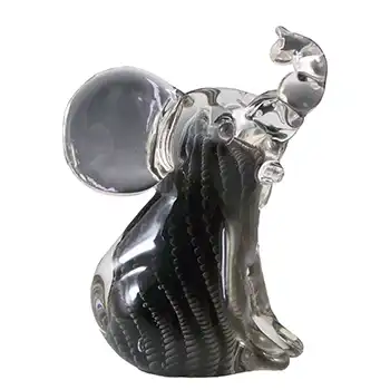 (image for) SIGNED & LABEL FM Konstglas / Marcolin Fumato Glass Elephant