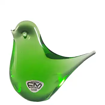 (image for) LABELLED FM Konstglas / Ronneby Swedish Green Glass Bird