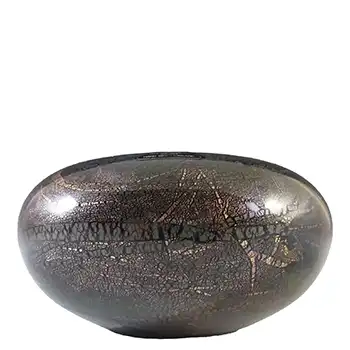 (image for) Isle of Wight Studio / Harris 'Azurene Black' Glass Squat Vase