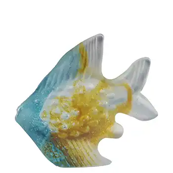 (image for) Isle of Wight Studio / Harris Blue & Yellow Glass Fish Sculpture