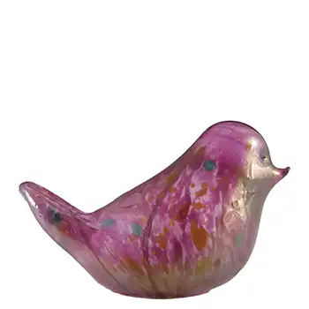 (image for) Isle of Wight Studio 'Summer Fruits' Cranberry Glass Bird