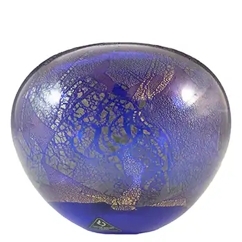 (image for) Isle of Wight Studio / Harris 'Azurene Blue' Glass Globe Vase
