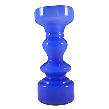(image for) Japanese Blue Cased Hooped Glass Vase - Swedish Style