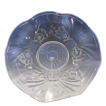 (image for) Jobling #6000 Art Deco Opaline/Opalescent Glass Flower Bowl - Signed