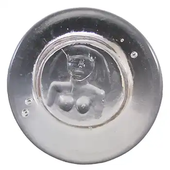 (image for) Boda Vintage Clear Glass Nude Lady "Eve" Bowl by Erik Hoglund