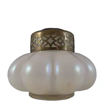 (image for) Kralik Art Nouveau Iridescent Mother-of-Pearl Glass Posy Vase