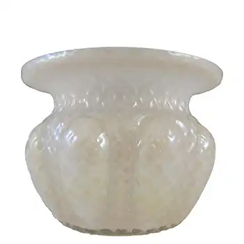 (image for) Kralik Art Nouveau Iridescent Mother-of-Pearl Glass Textured Vase