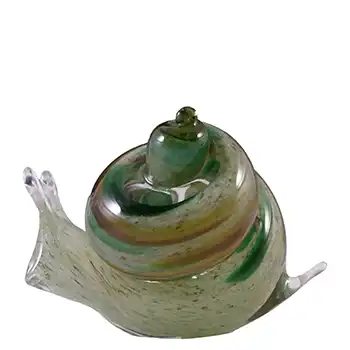 (image for) LABELLED Langham Vintage Green & Brown Glass Snail Sculpture