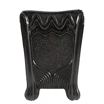 (image for) Sowerby Victorian Black Milk Glass Vitro-Porcelain Spill Vase