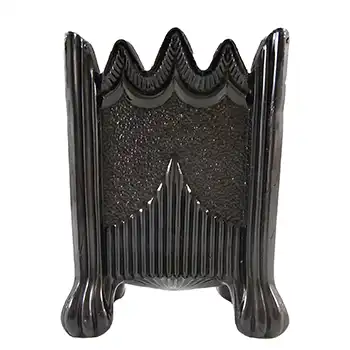 (image for) Sowerby #1160 Victorian Black Milk / Vitro-Porcelain Glass Spill Vase