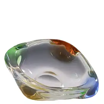 (image for) Mstisov Czech Glass Rhapsody Oval Bowl by Frantisek Zemek