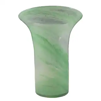(image for) Nazeing British Clouded May Green Bubble Glass Vase #36/7
