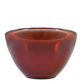 (image for) MARKED Orrefors Sven Palmqvist Small Red Glass Fuga Bowl