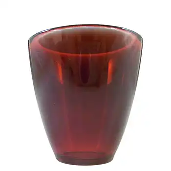 (image for) MARKED Orrefors Sven Palmqvist Small Red Glass Fuga Vase