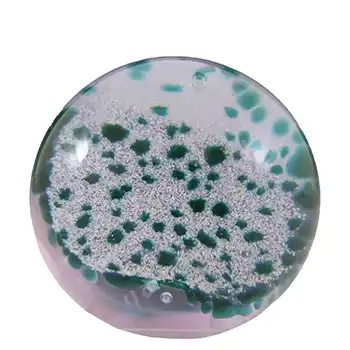 (image for) BOXED & MARKED Caithness Green Glass "'Wisp" Paperweight
