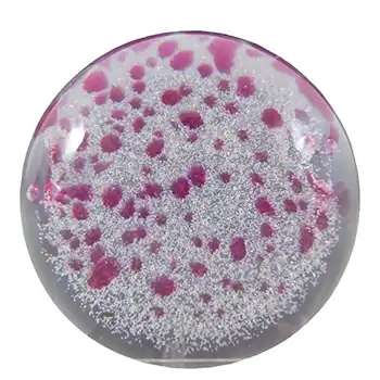 (image for) BOXED & MARKED Caithness Pink Glass "'Wisp" Paperweight