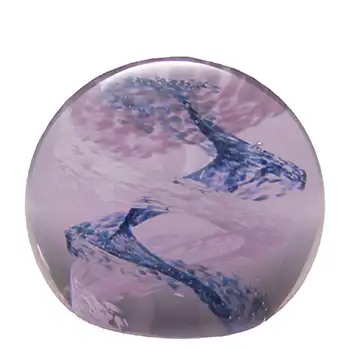 (image for) MARKED Caithness Blue & White Glass "Pastel" Paperweight
