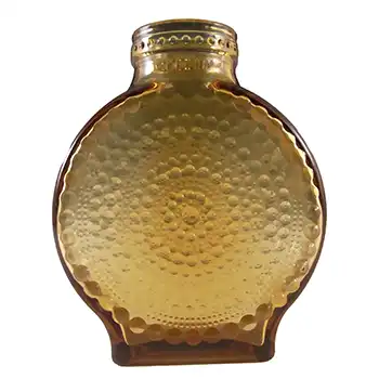 (image for) Cascade / Wood Bros Amber Glass 'Kastehelmi' Bottle Vase