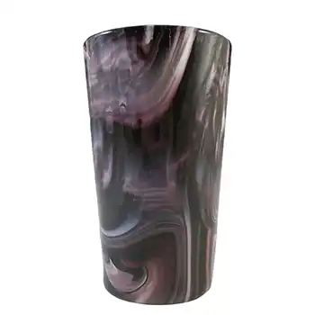 (image for) Sowerby MARKED Victorian Purple Malachite/Slag Glass Tumbler