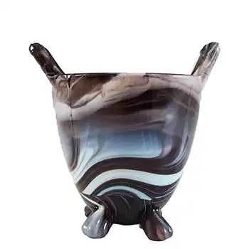 (image for) Sowerby #1288 Victorian Purple Malachite / Slag Glass Spill Vase