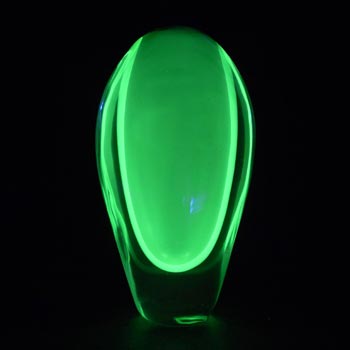 (image for) Arte Nuova Pustetto & Zanetti Murano Sommerso Uranium Glass Vase