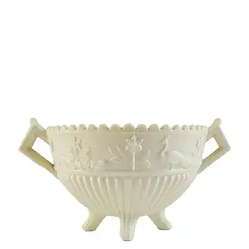 (image for) Sowerby #1350 Victorian Queen's Ivory Milk Glass Bowl - Marked
