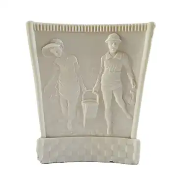 (image for) Sowerby #1281 Victorian Queen's Ivory Milk Glass Vase - Marked