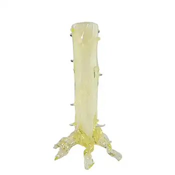 (image for) John Walsh Victorian Vaseline / Uranium Glass Thorn Vase