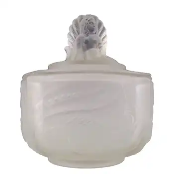 (image for) Walther & Söhne Art Deco Glass 'Nymphen' Mermaid Trinket Bowl