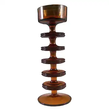 (image for) Wedgwood 5 Ring Topaz Glass Sheringham Candlestick RSW13/5