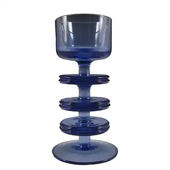 (image for) Wedgwood Pale Blue Glass Sheringham Candlestick RSW13/3