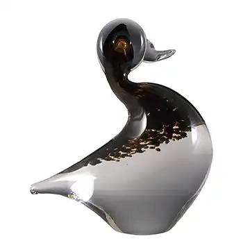 (image for) Wedgwood Speckled Brown Vintage Glass Duck RSW232
