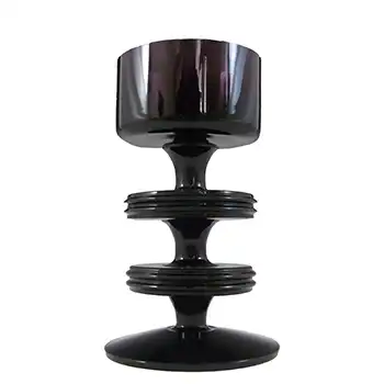 (image for) MARKED Wedgwood Amethyst Glass Sheringham Candlestick RSW13/2