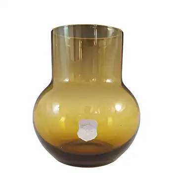 (image for) LABELLED Afors Vintage Scandinavian / Swedish Amber Glass Vase