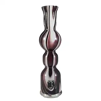 (image for) Carlo Moretti Purple & White Murano Glass Vase - Labelled