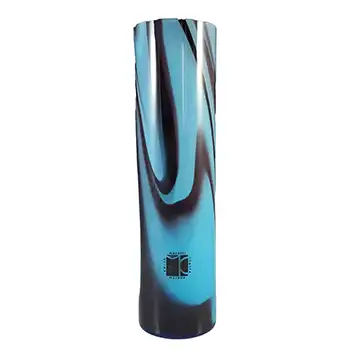 (image for) Carlo Moretti Marbled Blue & Purple Murano Glass Vase